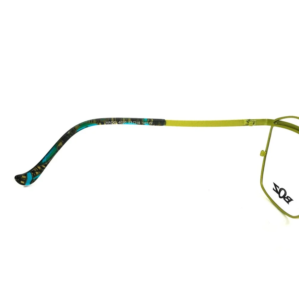 BOZ by J.F. Rey Eyeglasses Frames MADO 4020 Blue Green Wire Cat Eye 53-15-140